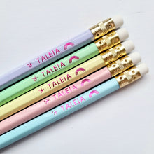 Load image into Gallery viewer, Combo: PASTEL  |  Personalised Pencils - Set of 5 or 10
