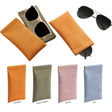 Load image into Gallery viewer, Magnetic Leather Sunglass Pouch
