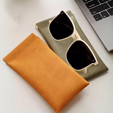 Load image into Gallery viewer, Magnetic Leather Sunglass Pouch
