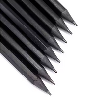 Load image into Gallery viewer, JET BLACK Personalised Pencils - Set of 5 or 10
