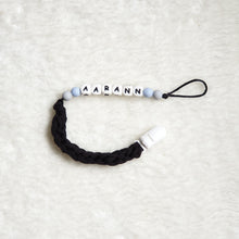 Load image into Gallery viewer, Personalised Braided Pacifier Clip
