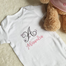 Load image into Gallery viewer, Personalised Monogram Baby Onesies
