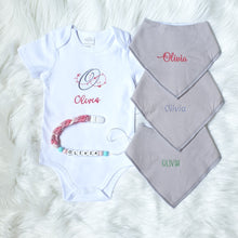 Load image into Gallery viewer, Personalised Monogram Baby Onesies
