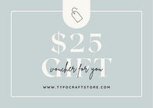 Load image into Gallery viewer, TypoCraft Store Gift Card
