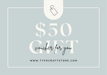 Load image into Gallery viewer, TypoCraft Store Gift Card
