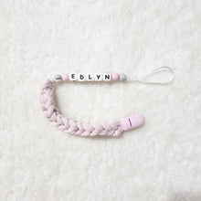 Load image into Gallery viewer, Personalised Braided Pacifier Clip
