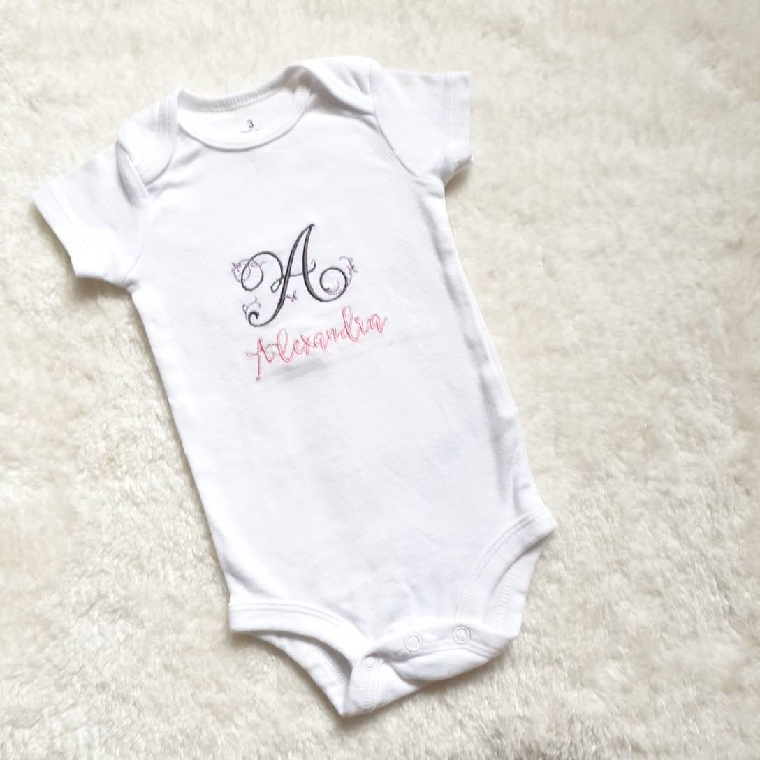 Personalised on sale baby onesies