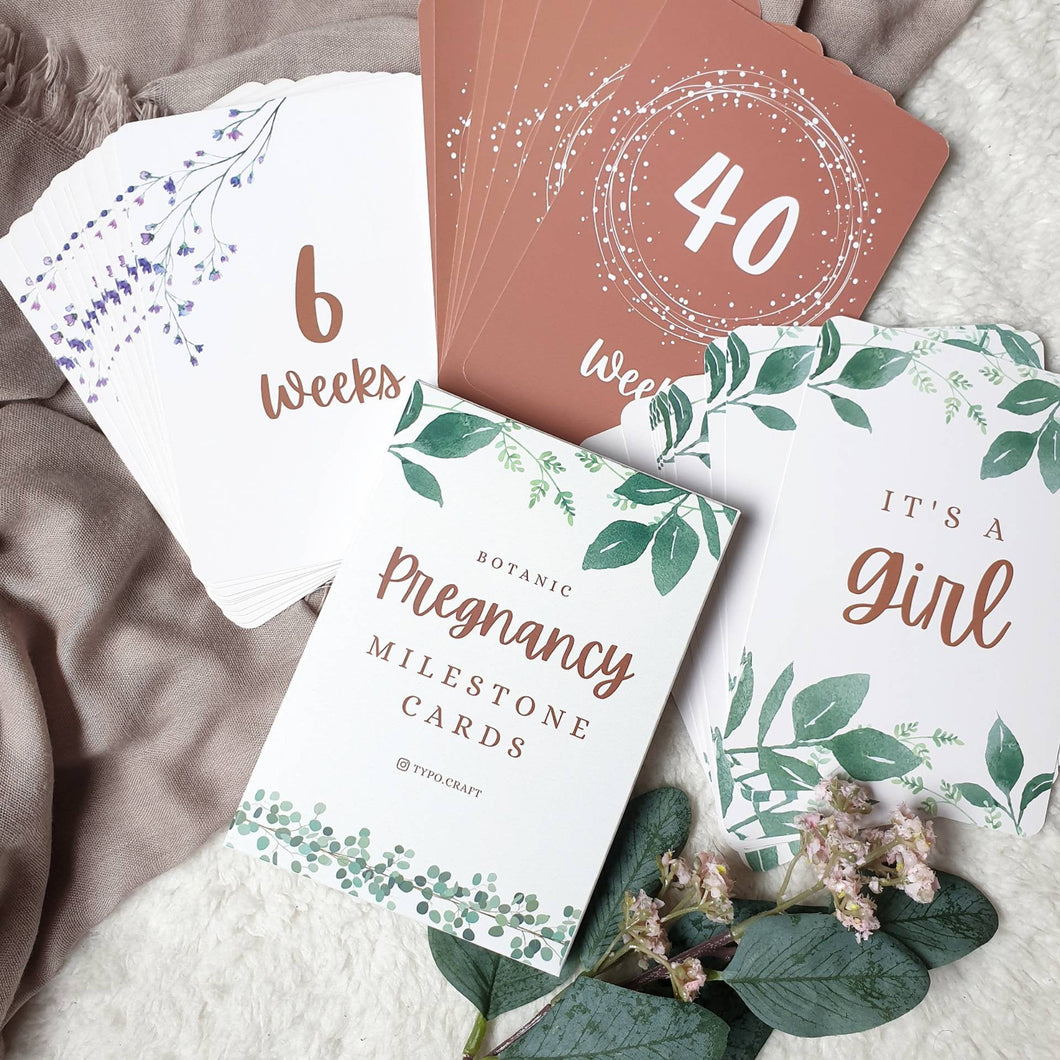 Milestone Cards [Pregnancy] - 60 Designs